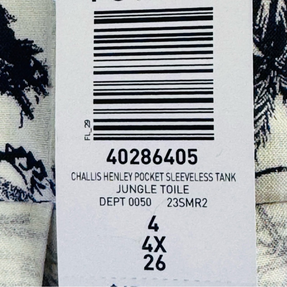 Torrid Women’s Tank Top Tropical Palm Print Size 4X - Picture 7 of 15